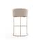 Manhattan Comfort Louvre Barstool in Cream and Titanium Gold (Set of 2) 2-BS016-CR - alternate 2